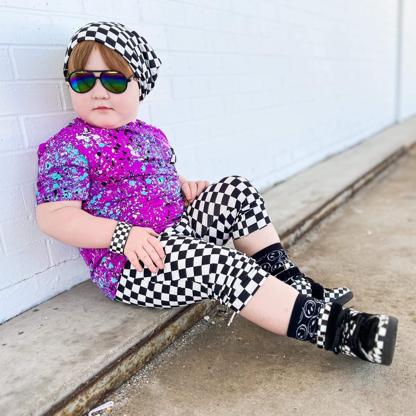 Neon Purple Splatter Tee