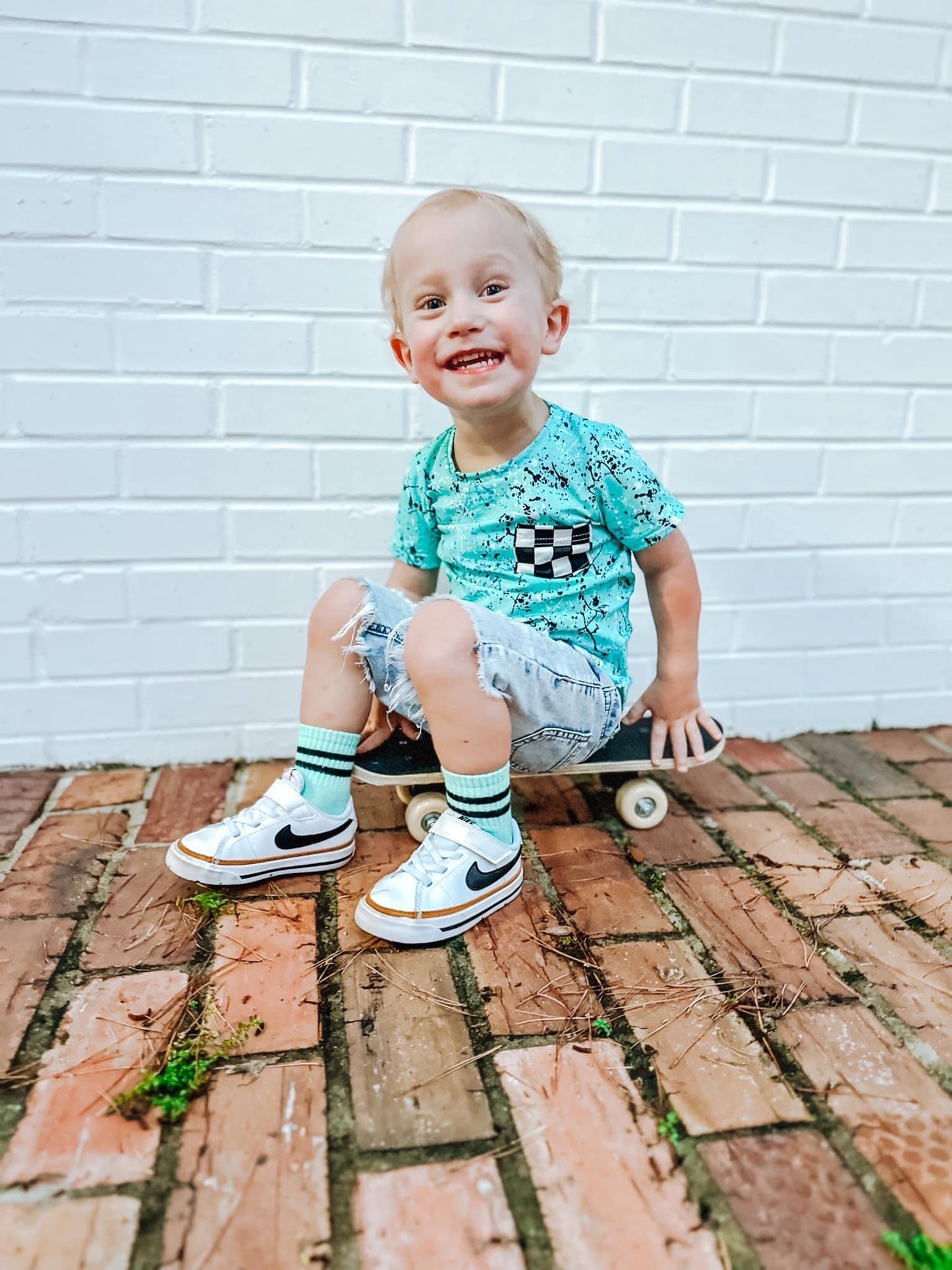 Electric Blue Splatter Tee