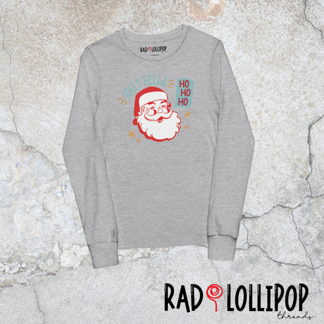 Jolly Fella Youth Long Sleeve Printed Tee