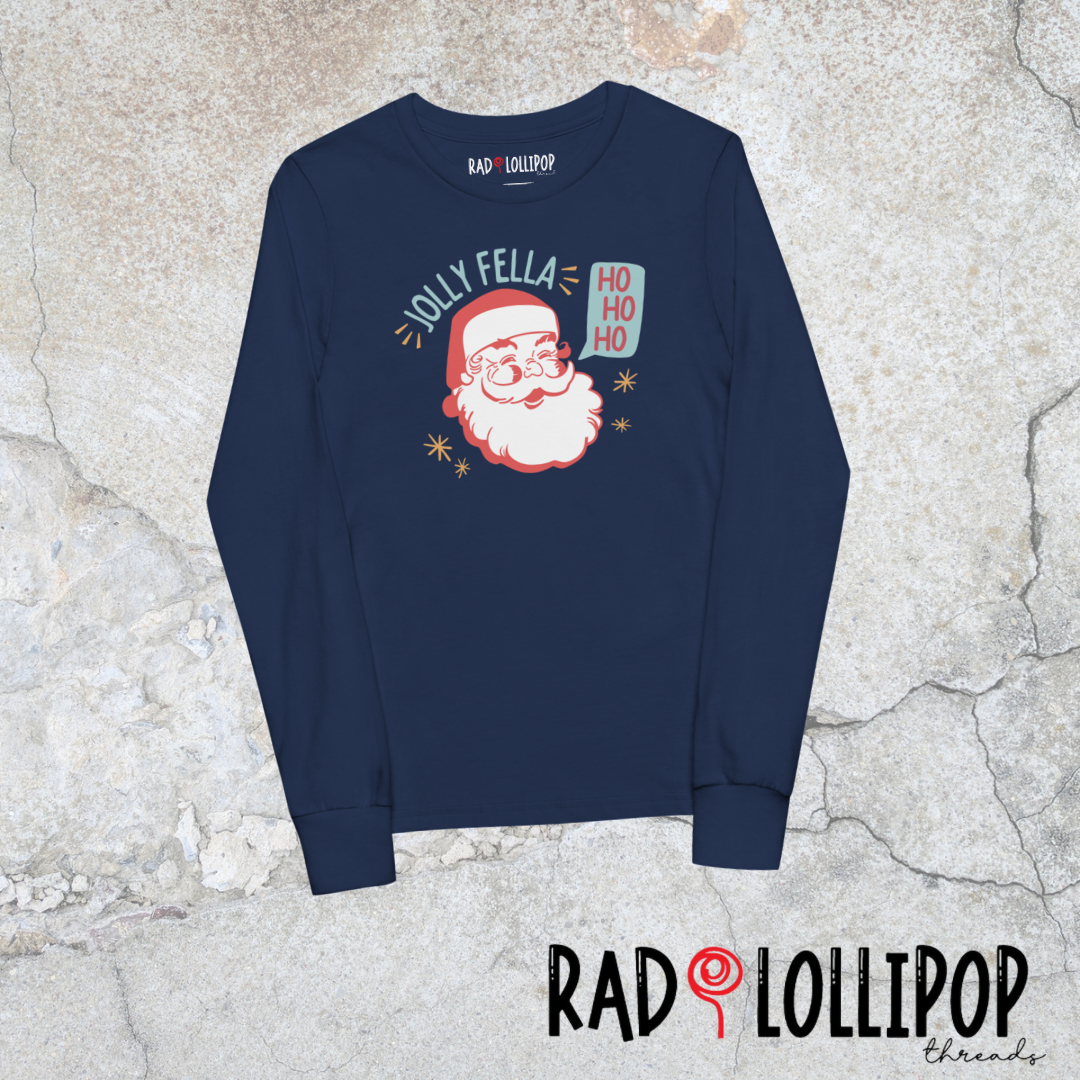 Jolly Fella Youth Long Sleeve Printed Tee