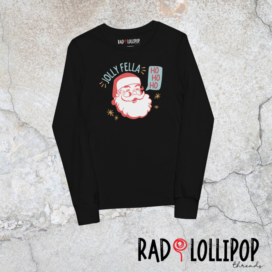 Jolly Fella Youth Long Sleeve Printed Tee