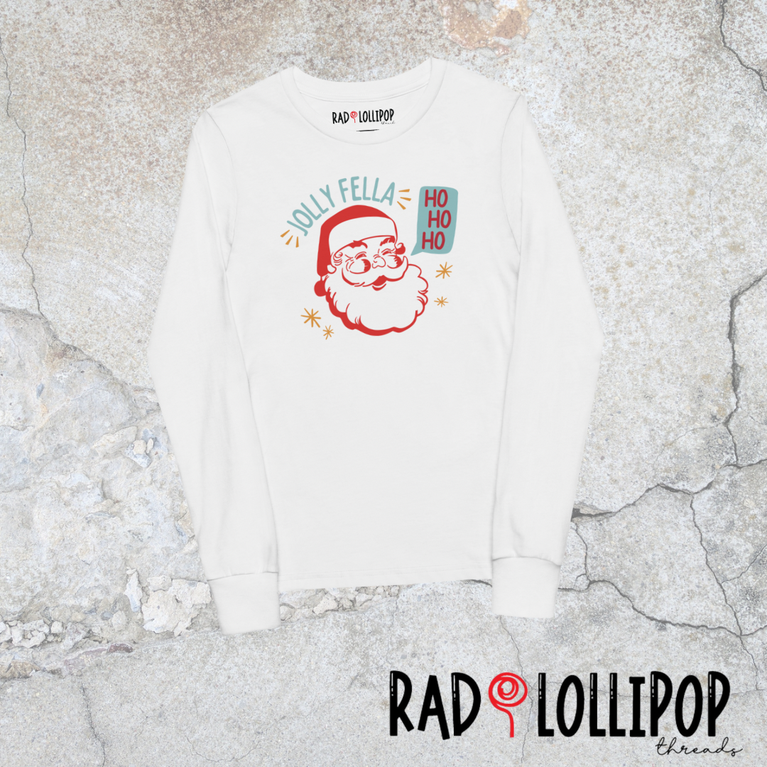 Jolly Fella Youth Long Sleeve Printed Tee