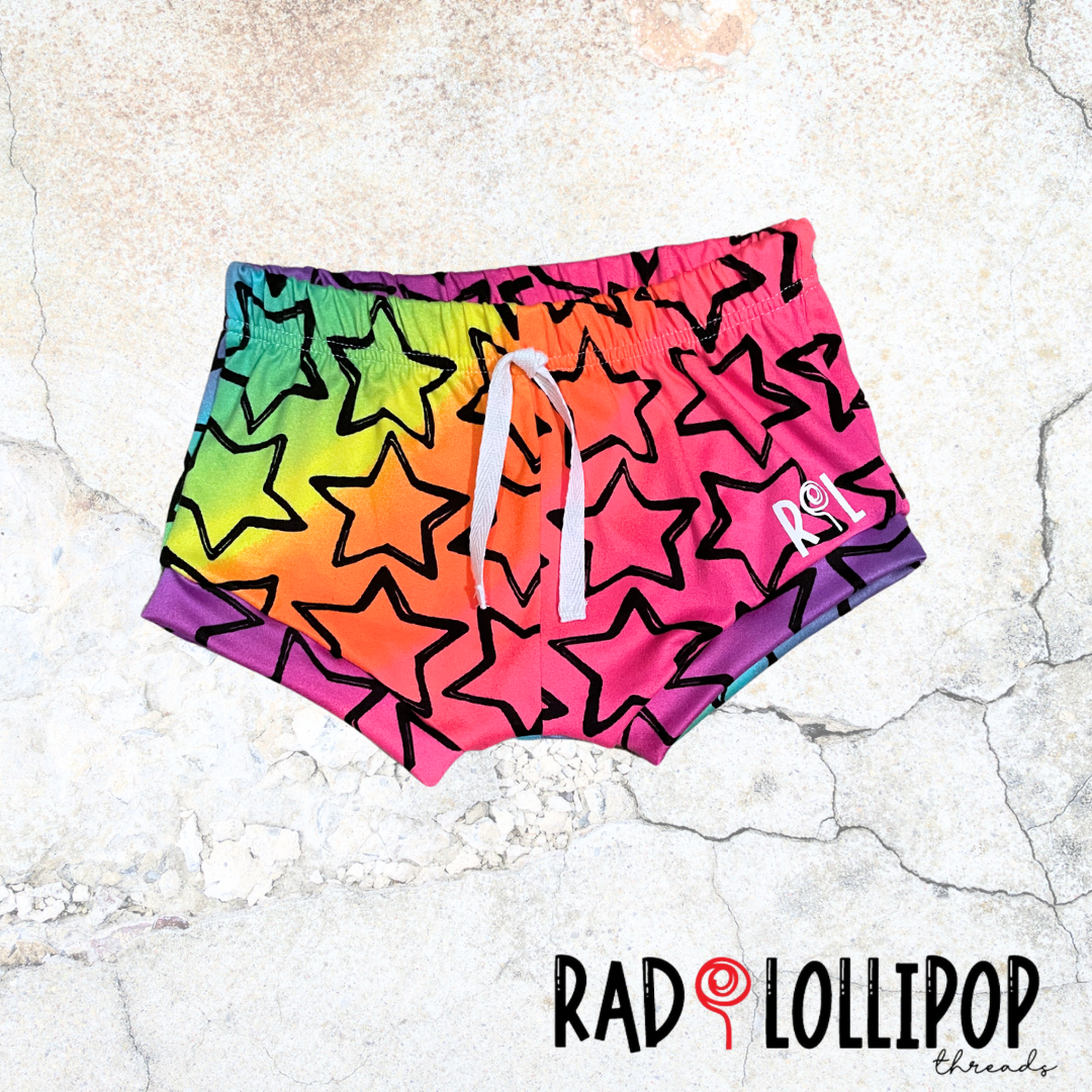 Rainbow Star Shorties