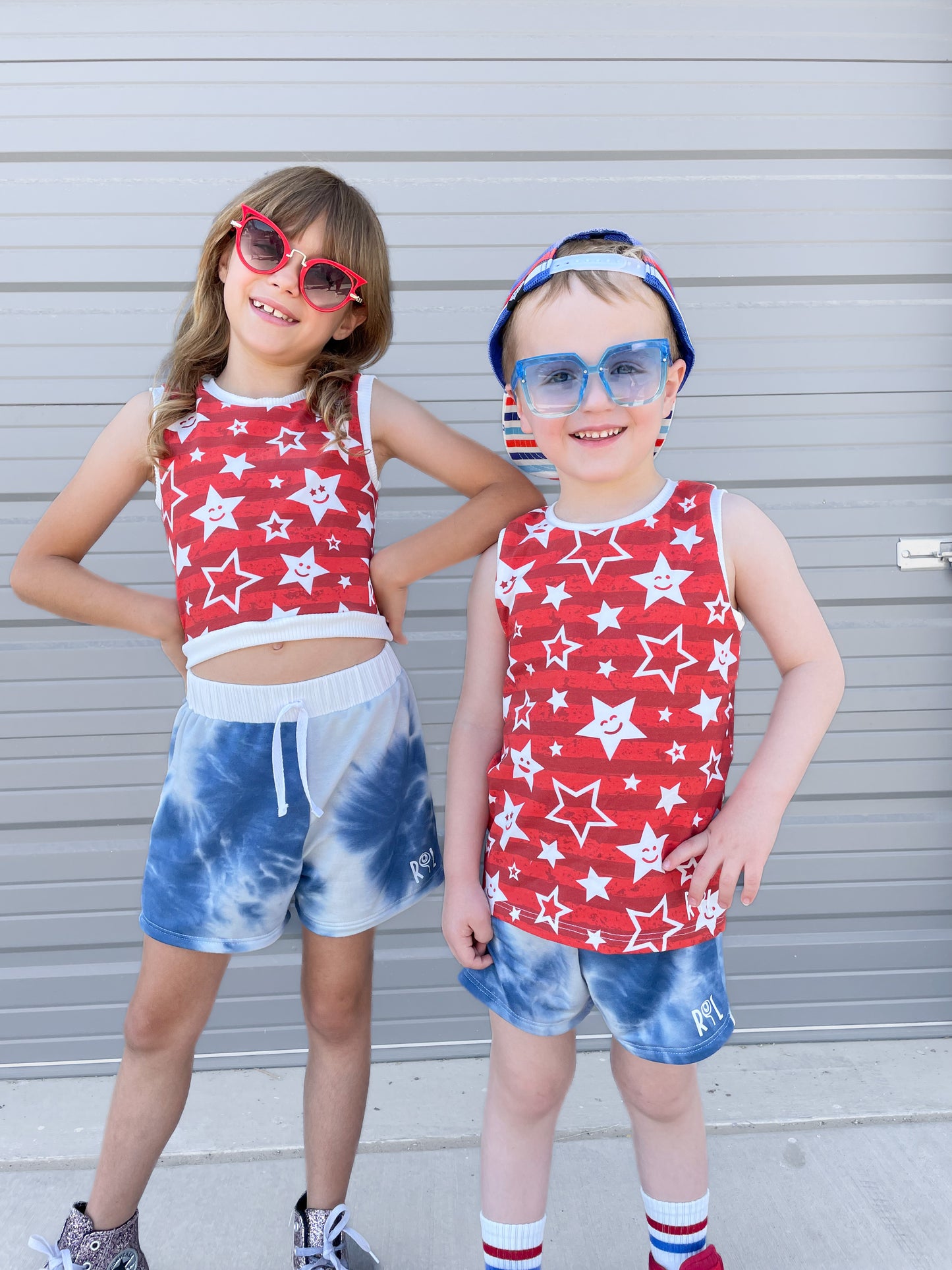 Blue Tie Dye Everyday Shorts