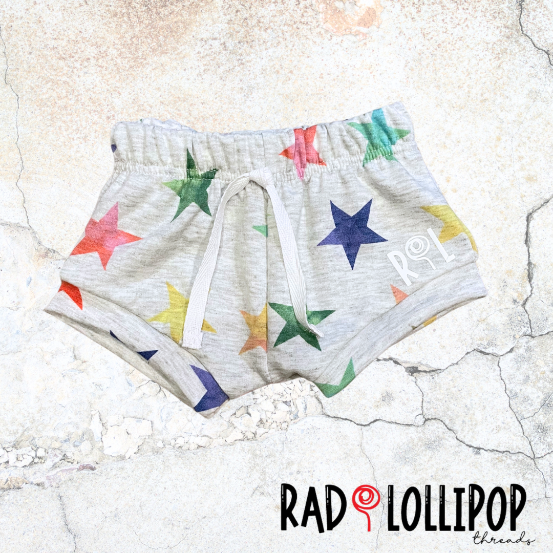 Rainbow Stars Shorties