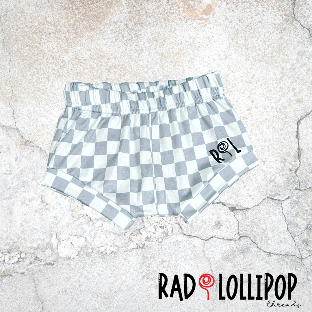 Gray Check Shorties