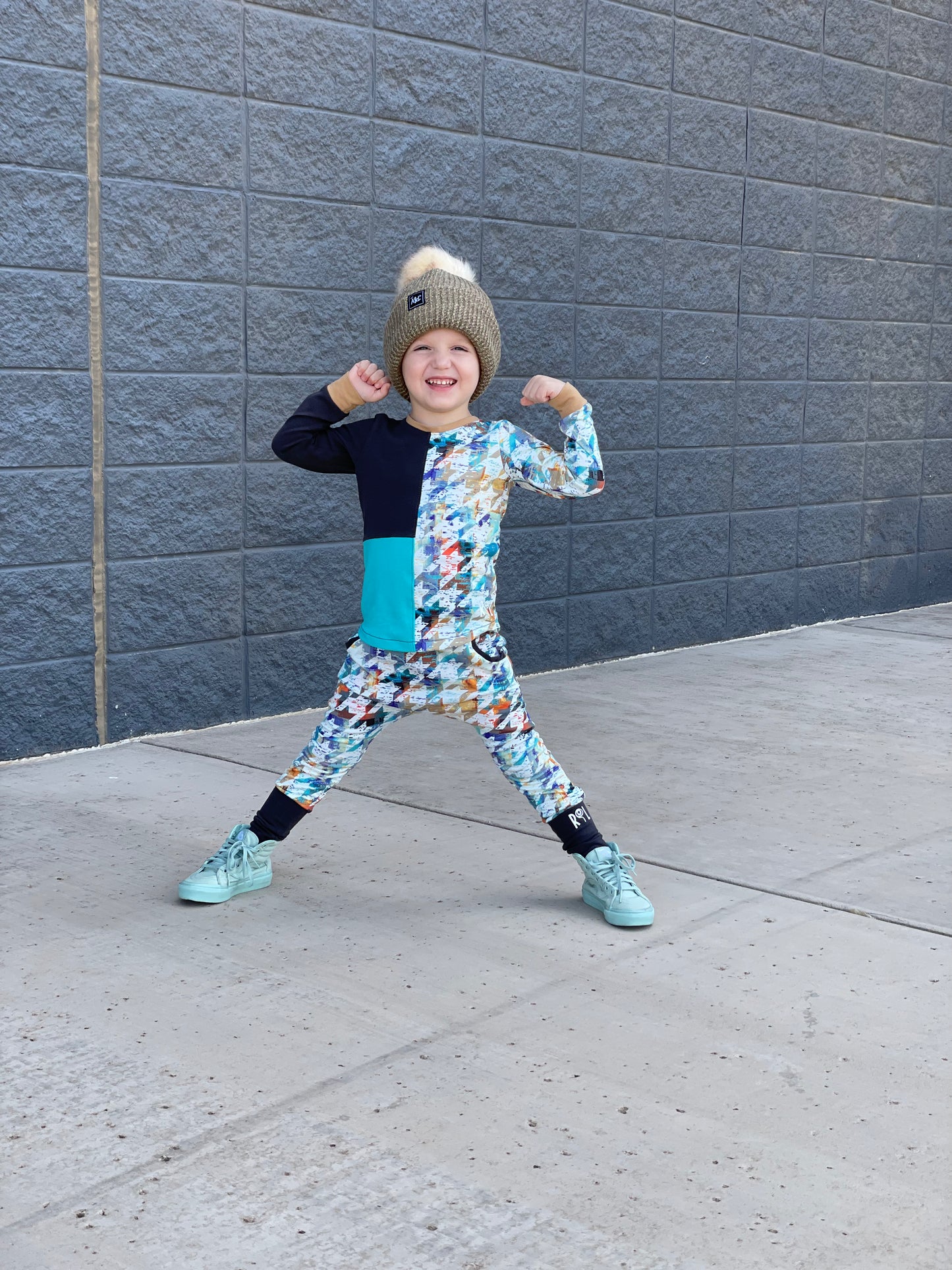 Houndstooth Grunge Joggers