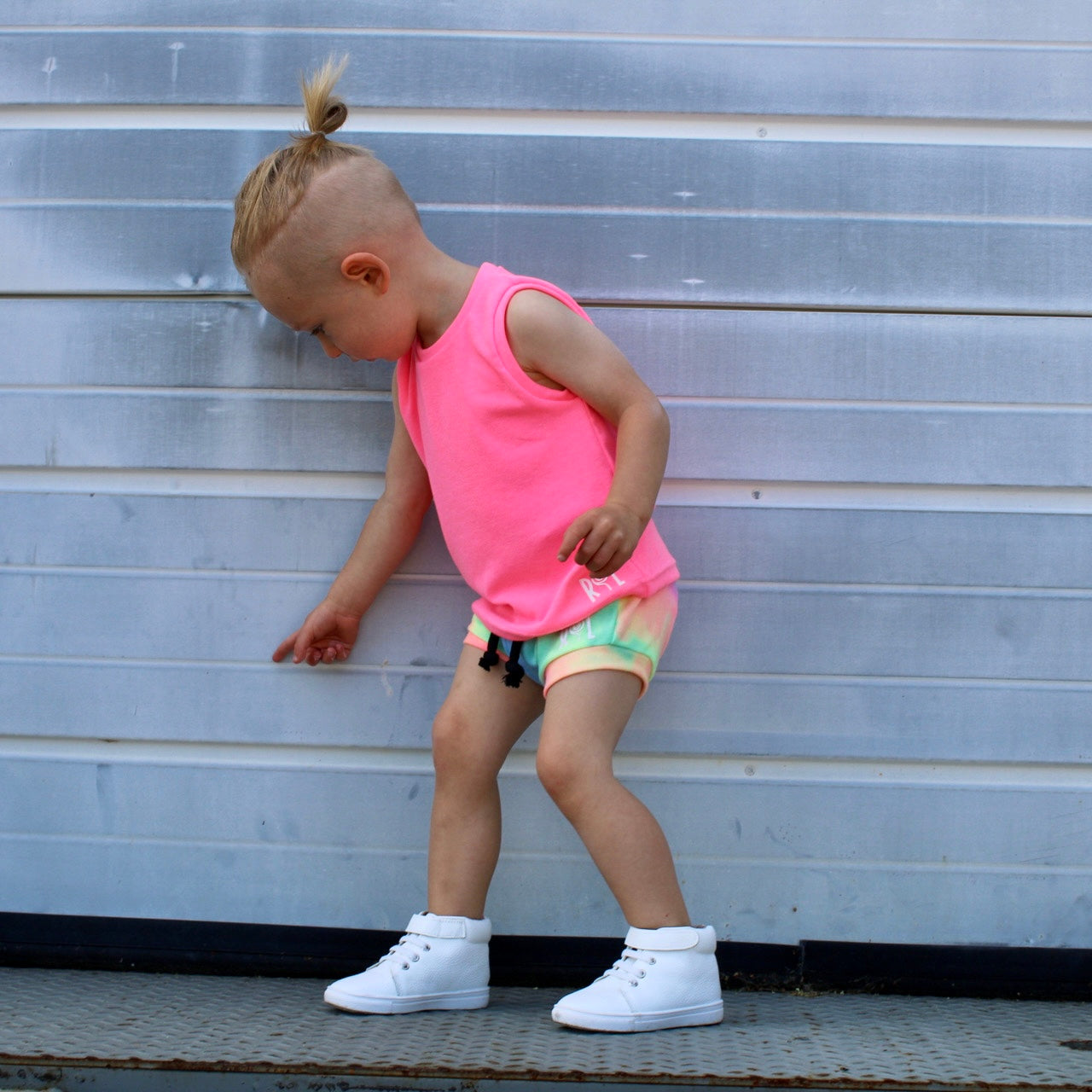 Neon Tie Dye Shorties