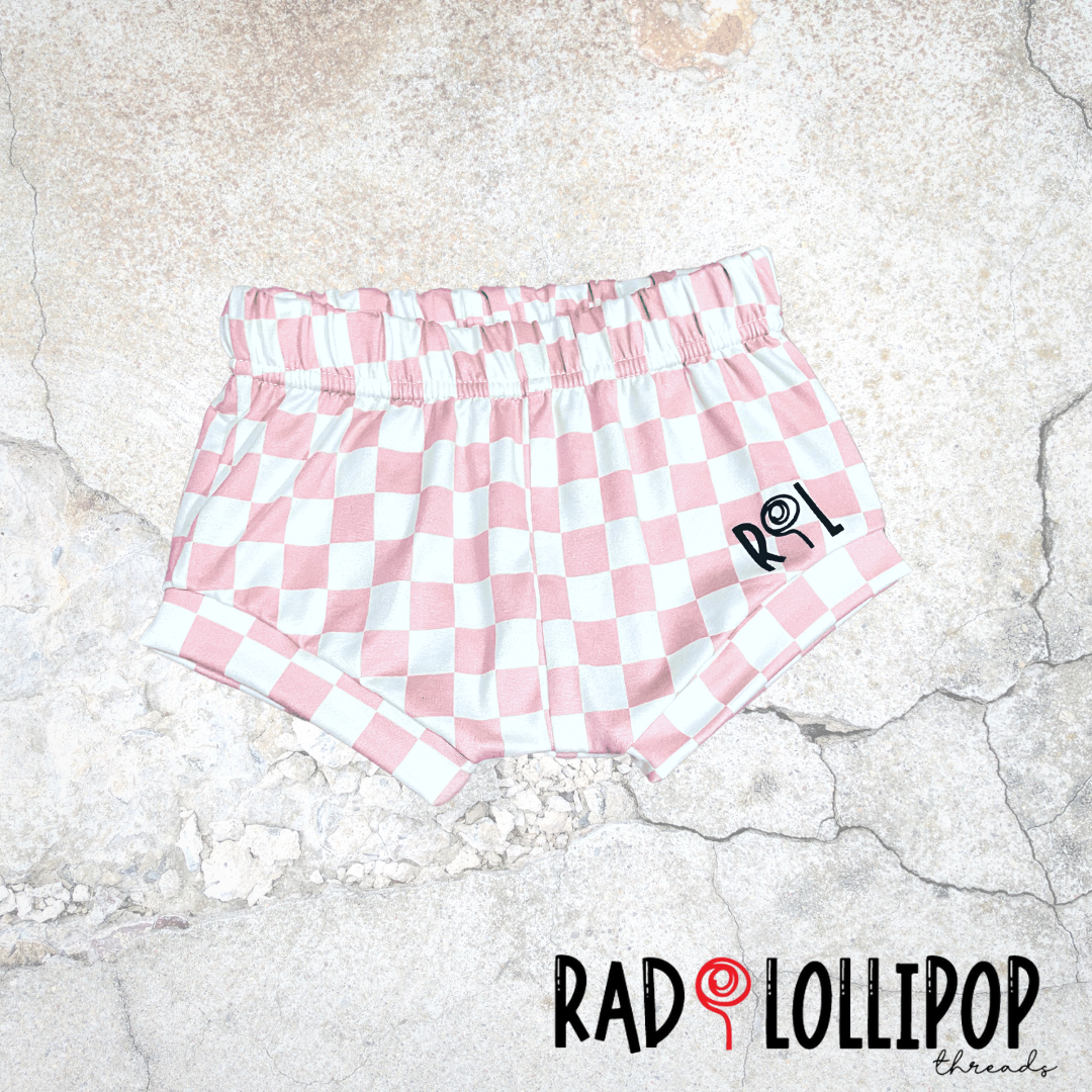 Pink Check Shorties