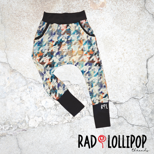 Houndstooth Grunge Joggers